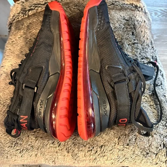 NIKE Jordan Proto Max 720 Red & Black Sneakers, Size 15